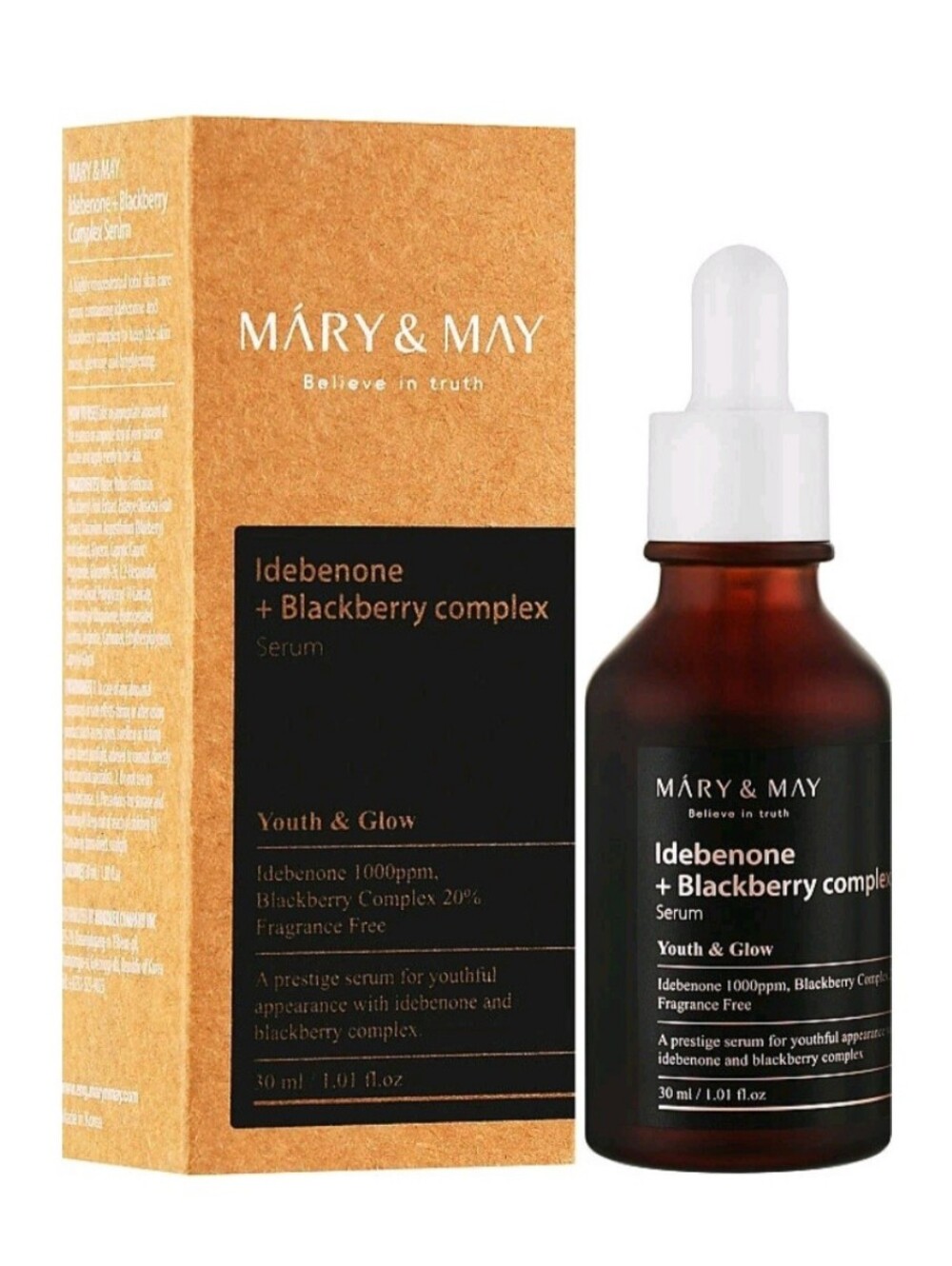 Mary & May Idebenone + Blackberry Complex Serum — Youth & Glow NIB